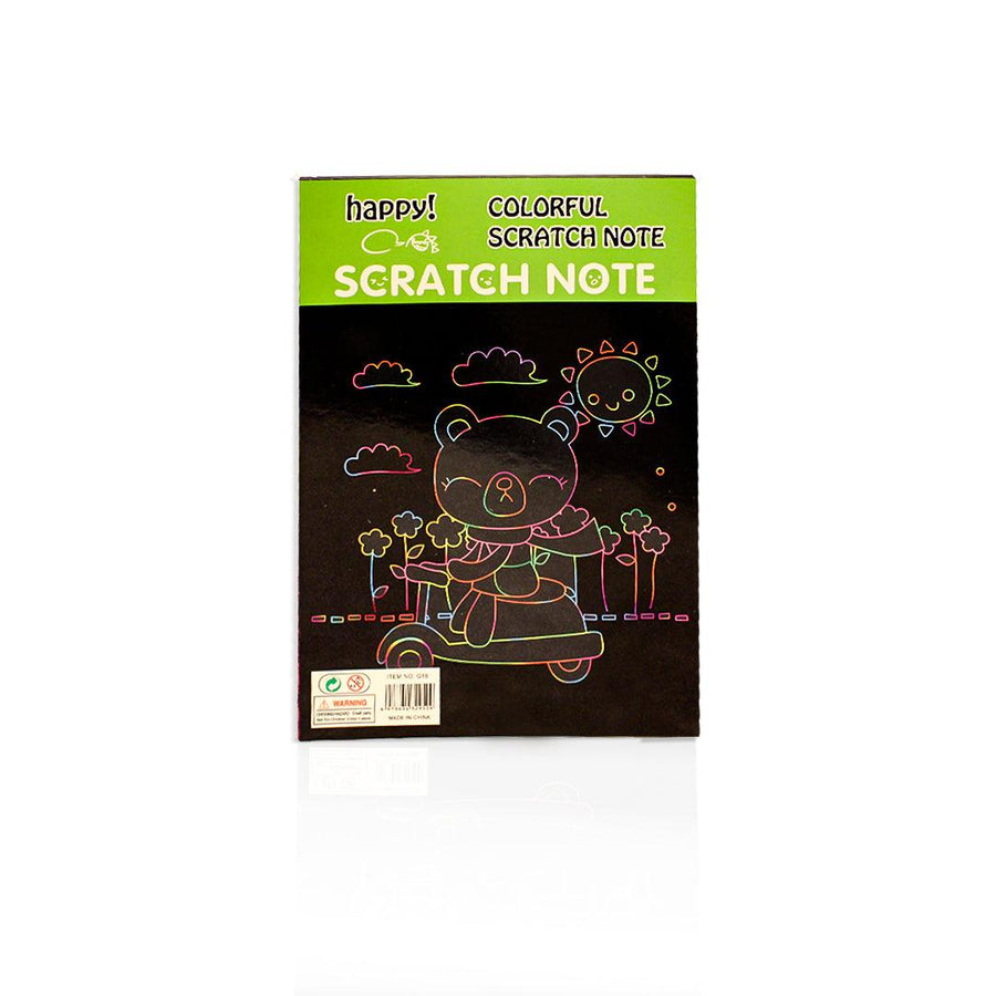 Happy! Colorful Scratch Note Bear G16