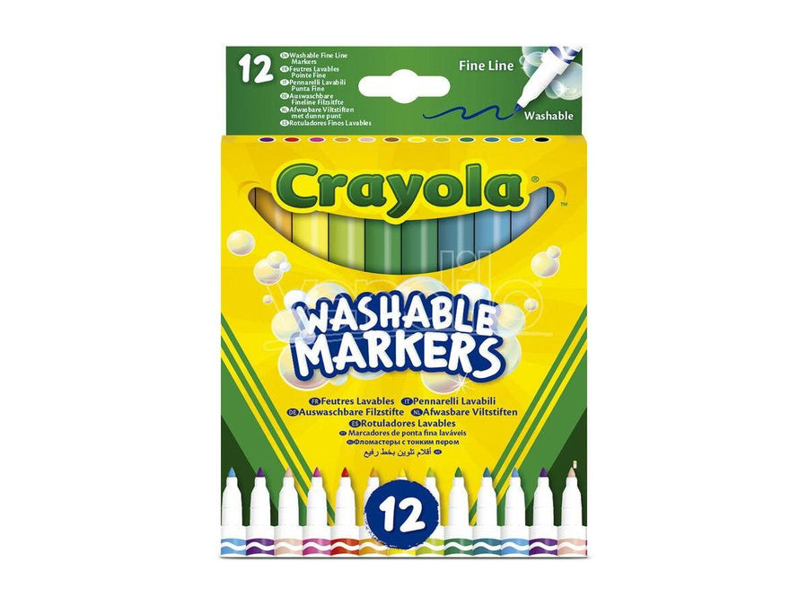 Crayola Washable Markers Fine Line 12 Markers