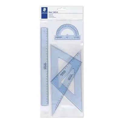 مجموعة أشكال هندسية من Staedtler Mars 569 22، كبيرة، مجموعة من 4 قطع