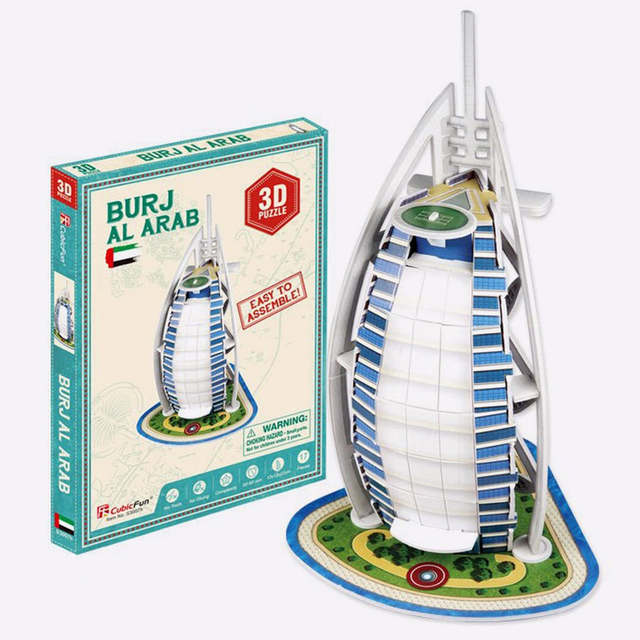 CubicFun 3D Puzzle Burj Al Arab 12 x 13 x 22 cm 17pcs CBF230074