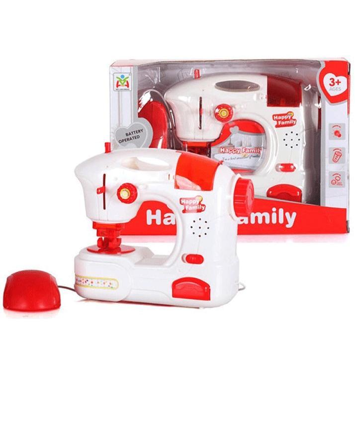 Happy Family Children's Electric Sewing Machine Toy with Light & Sound