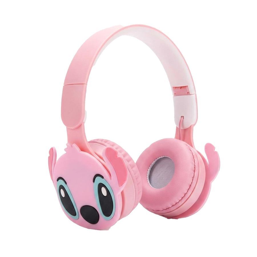 Wireless Bluetooth Headset Cartoon Lovely Pattern Stereo Foldable Earphone - Stitch