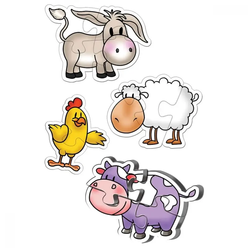 KS Puzzle -Jigsaws and Puzzle Farm Animals 15 Pcs
