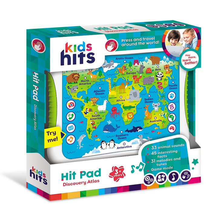 لعبة Kids Hits التعليمية للأطفال الصغار هيت باد ديسكفري أطلس