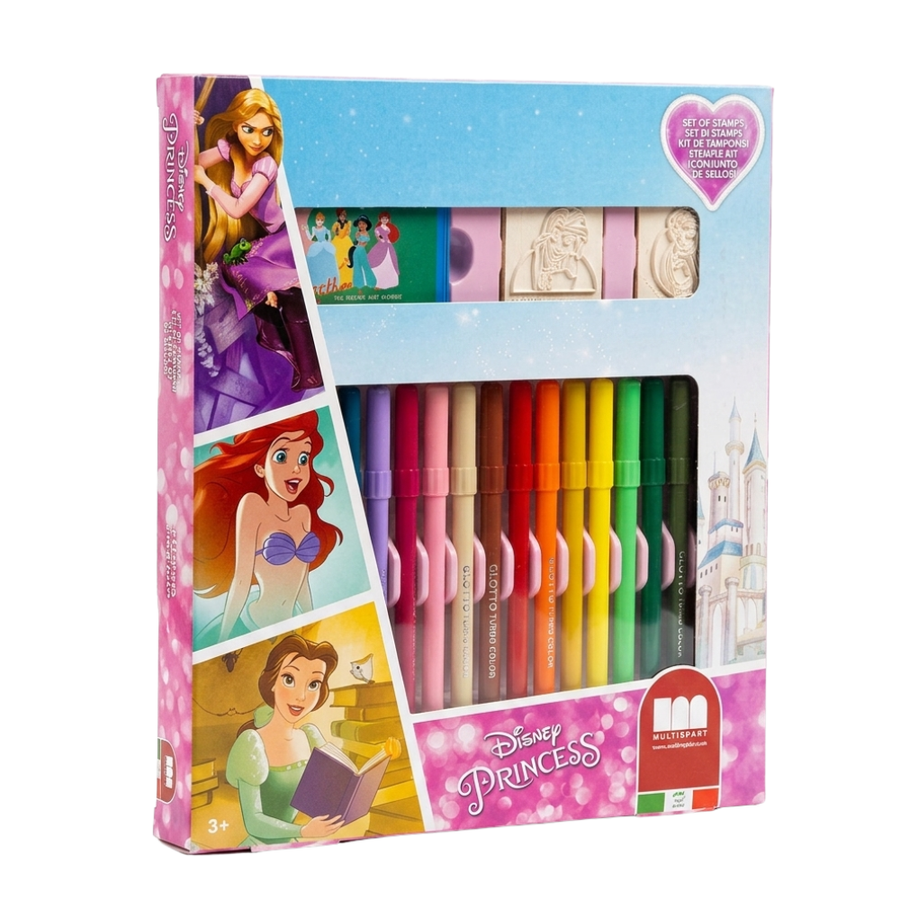 Multiprint Princess Creative Activity Box Set – Stamps, Coloring & Craft Fun