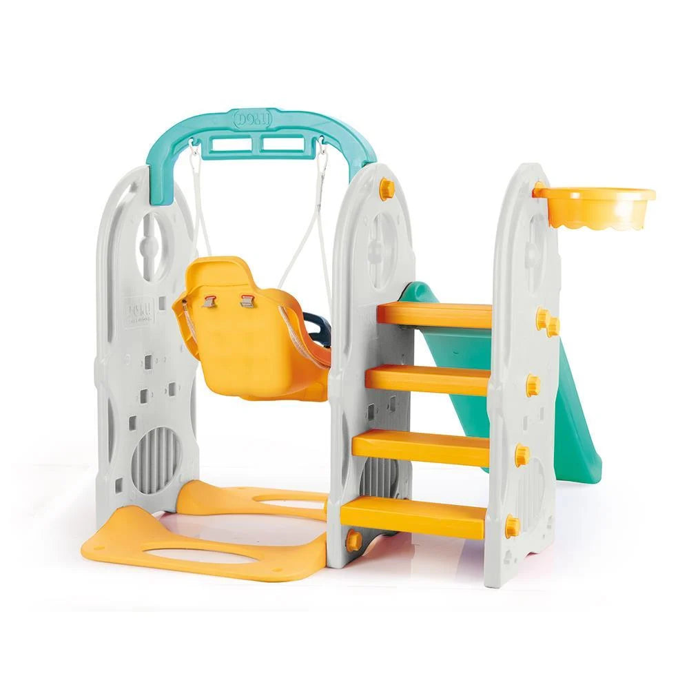 Dolu 4-in-1 Playground Slide and Swing Set