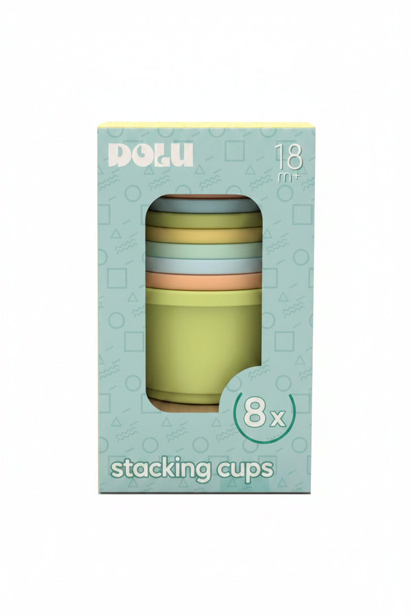 Dolu Stacking Cups Set - 8 Pieces (18m+)