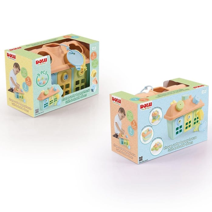 Dolu Shape Sorter Happy House Locked Door