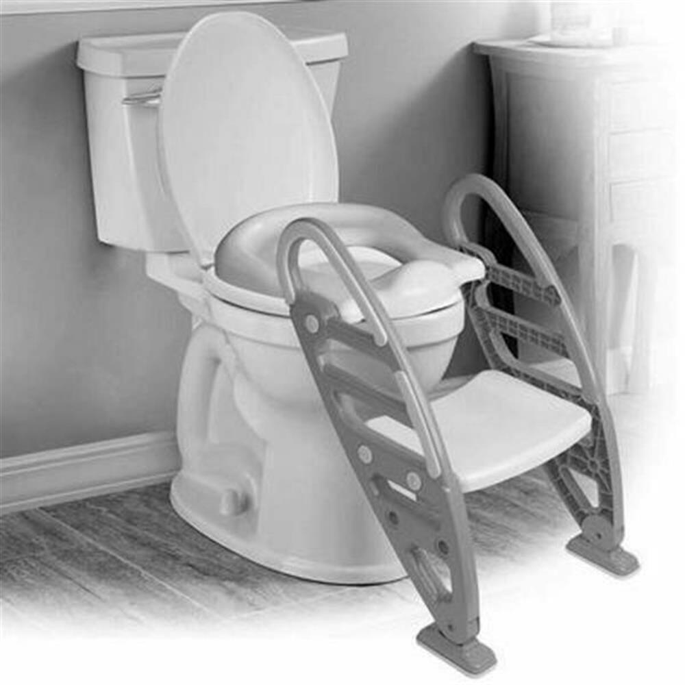 Dolu 7245 Toilet Trainer Non-Slip Children's Adjustable Ladder - White