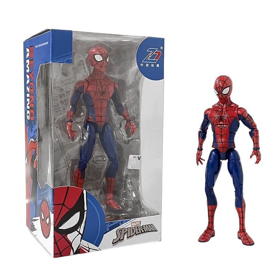 Super Heroes Marvel - Animated Spider-Man - Classic Spider-Man with Base 14 Inch