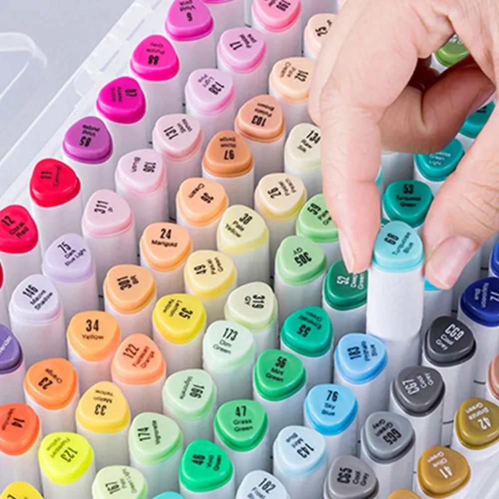 Touch Young Madden Marker Pen Set, 2 Colors, Vacuum Box, 24 Colors