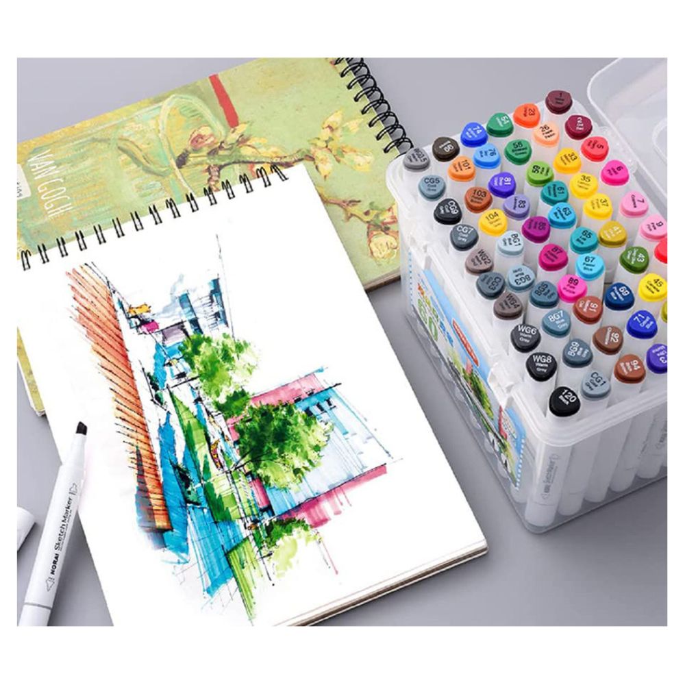 Touch Young Madden Marker Pen Set, 2 Colors, Vacuum Box, 48 Colors