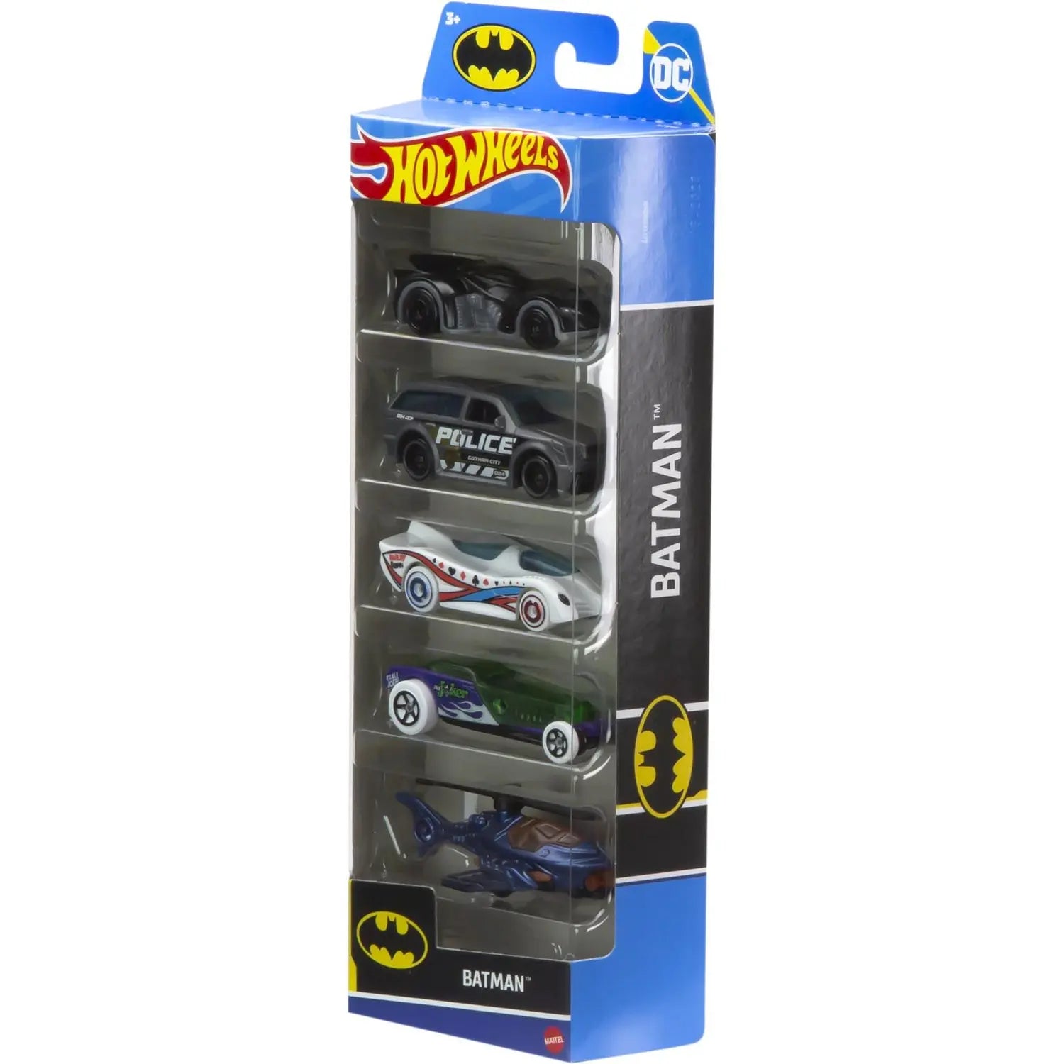 Hot wheels Batman , Set of Hot wheels 5 Pack In 1:64 scale