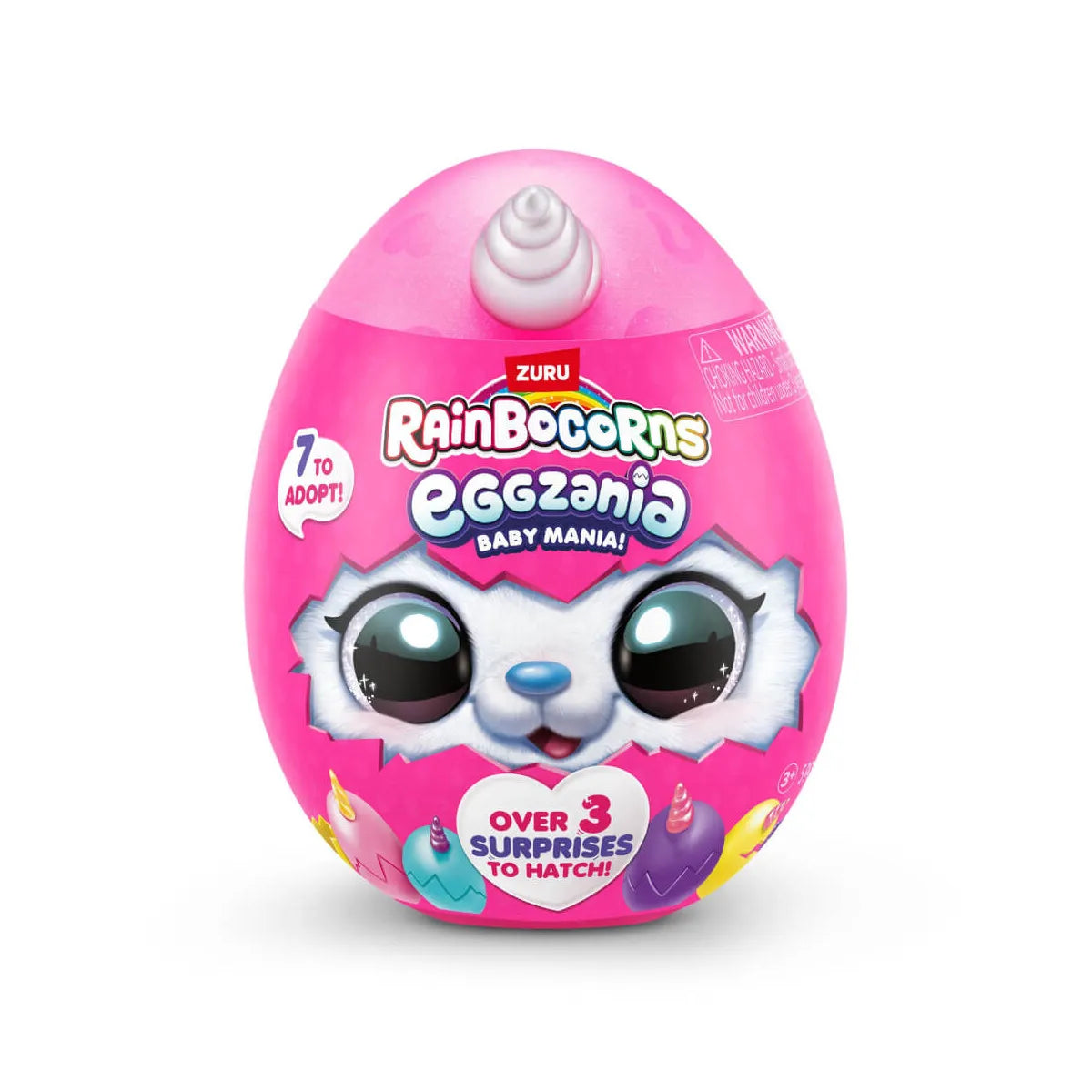 ZURU Rainbocorns Eggzania Baby Mania Plush In Surprise Egg 12 Cm - Characters May Vary