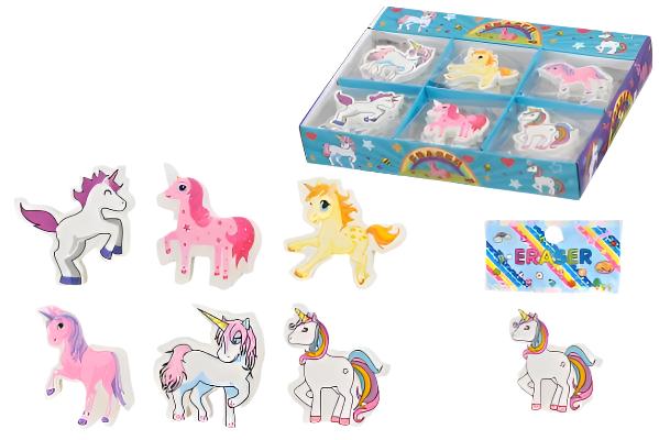 Sweet ER-8090 Cute Eraser Unicorn Shape - 30 PCS