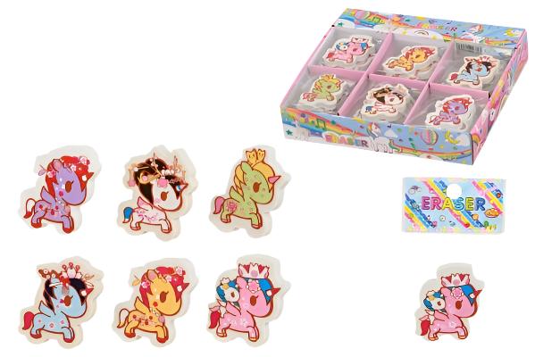 Sweet ER-8135 Eraser Unicorn Shape - 30 Piece