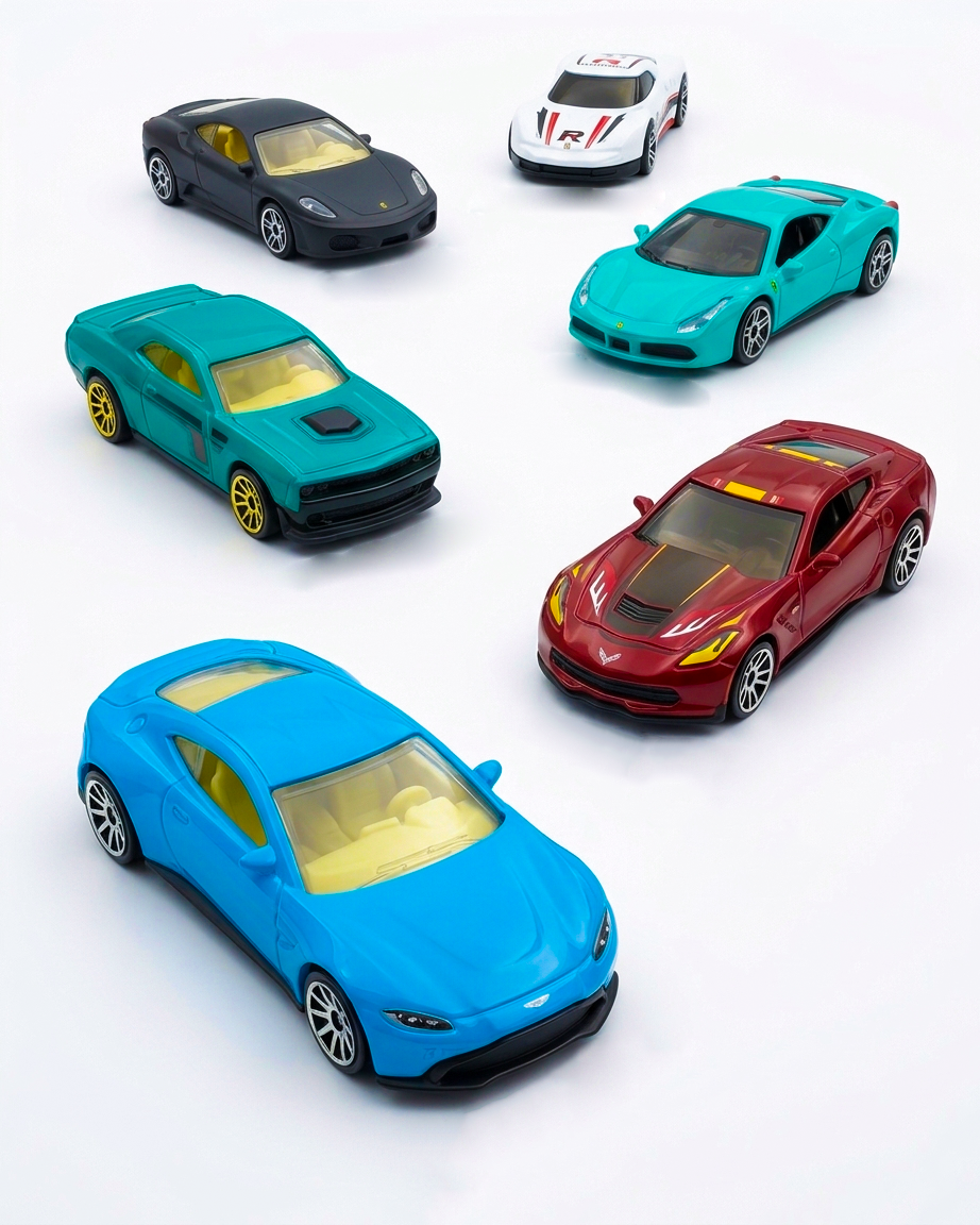 20-Piece Die-Cast Toy Cars Set – Mini Racing Cars Collection in Storage Tube