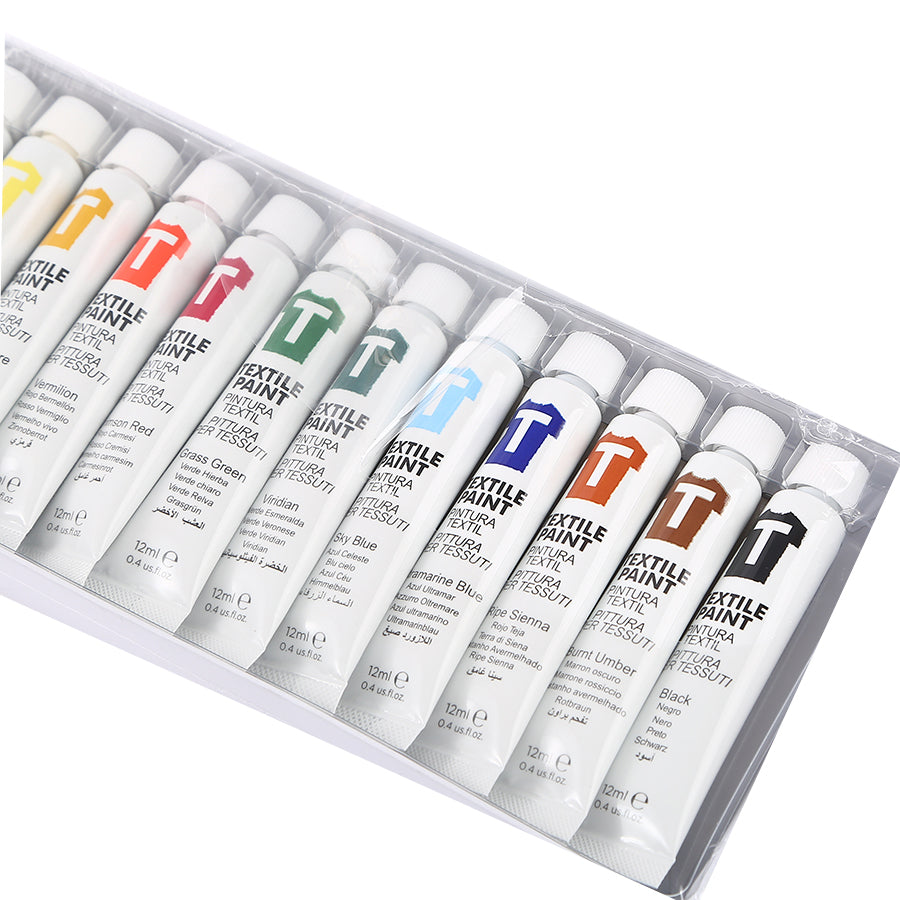 Art Rangers Textile Paint Set of 12x12 ml