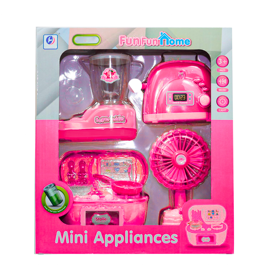 House Hold Play Set Mini Household 4 in 1 Set Kitchen Set