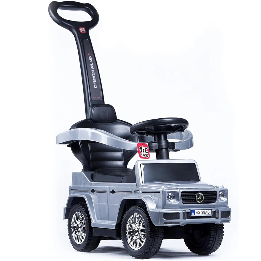 Tic Toys Grand Plus Multi-Position Ride-On with Music & Storage - Grey