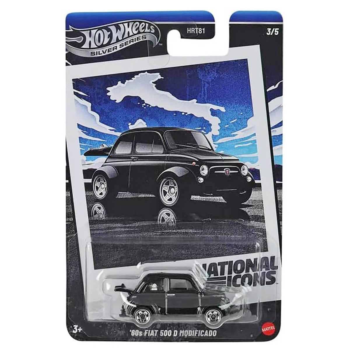 Hot wheels Silver Series National Icons - 60s Fiat 500 D Modificado