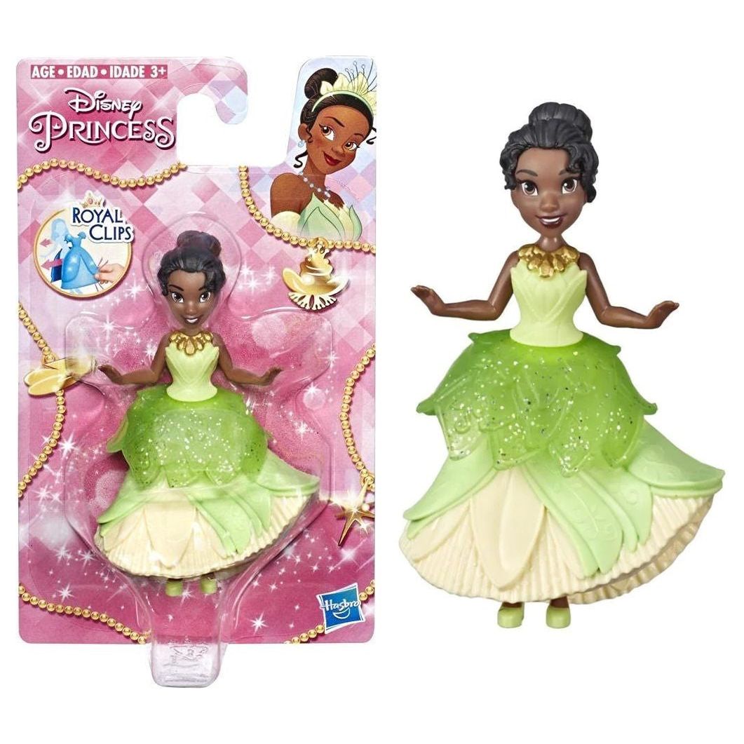 Hasbro Disney mini Princess Tiana Doll with Royal Clips Fashion 3.5-inch