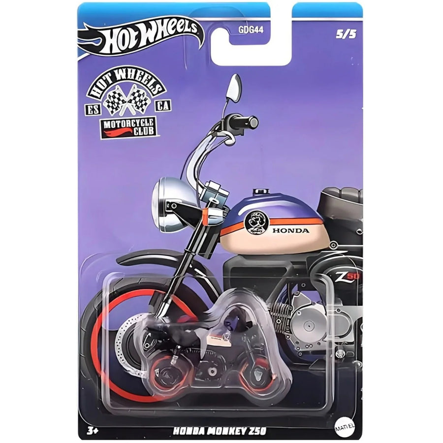 Hot Wheels Honda Monkey 250 Motorcycle Die-Cast Toy Car.