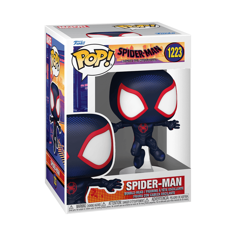 Funko Pop Marvel MILES MORALES AS SPIDER-MAN across the spiderverse - BumbleToys - 18+, Action Figures, Avengers, Boys, Characters, Funko, Pre-Order, Spider man, Spiderman