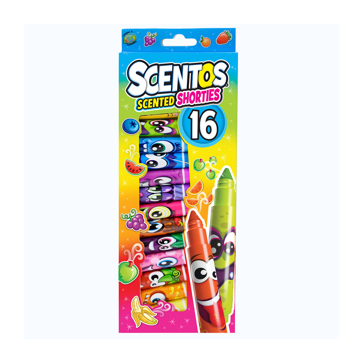 Scentos Scented Shorties Markers - Pack of 16