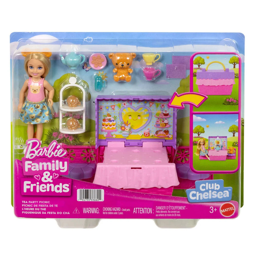 Barbie Club Chelsea Tea Party Doll and Transforming Playset