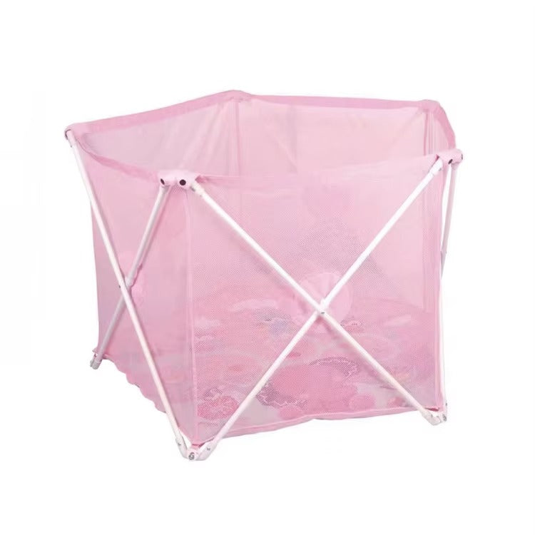 حظيرة لعب آمنة محمولة للأطفال وسياج أنشطة - ساحة لعب شبكية قابلة للطي للأطفال - حاوية داخلية/خارجية للأطفال الصغار