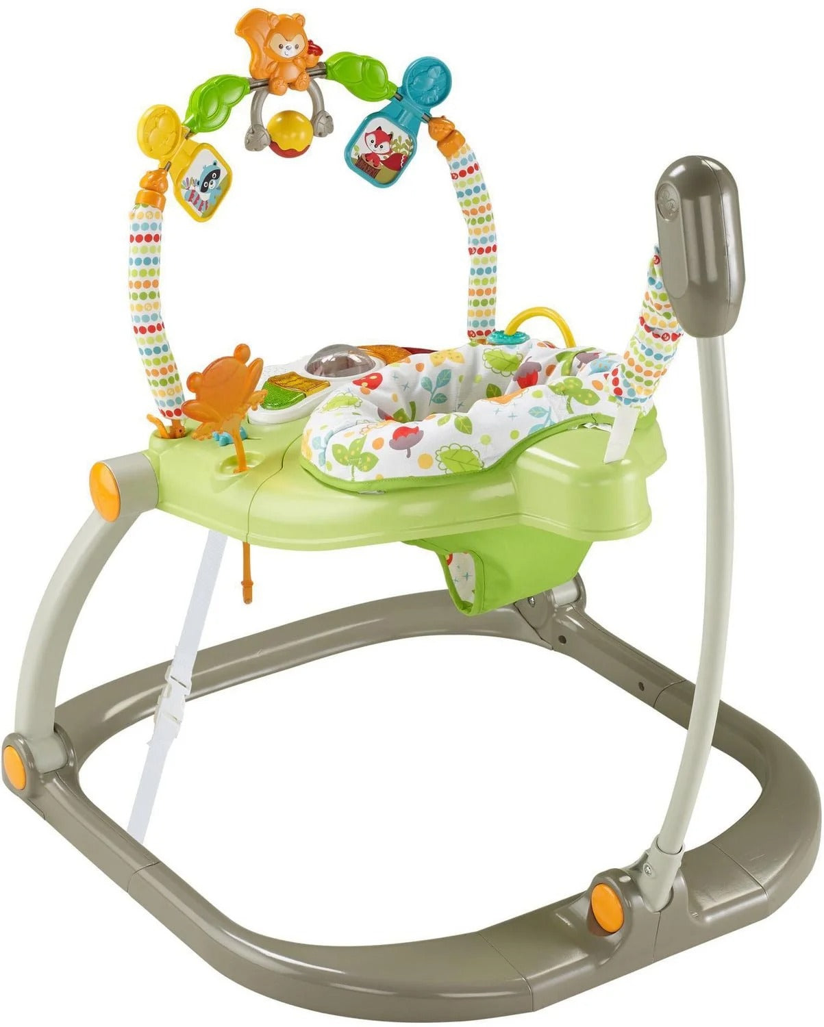 قافزة فيشر برايس وودلاند فريندز سبيس سيفر | مركز أنشطة للأطفال مع أضواء وموسيقى وإطار قابل للطي | قافزة للأطفال من عمر ٦ أشهر فما فوق