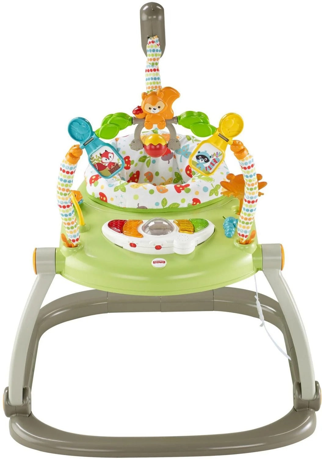 قافزة فيشر برايس وودلاند فريندز سبيس سيفر | مركز أنشطة للأطفال مع أضواء وموسيقى وإطار قابل للطي | قافزة للأطفال من عمر ٦ أشهر فما فوق