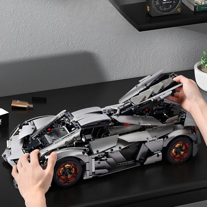 Technical Bricks Set of Remote Controlled Lamborghini Car 1:8 K-Box 10246B for self-assembly 3358 PCS