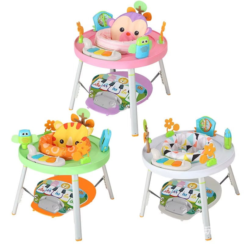3-in-1 Baby Activity Jumper, Walker & Stationary Entertainer | 360° Rotating Seat | Forest Theme