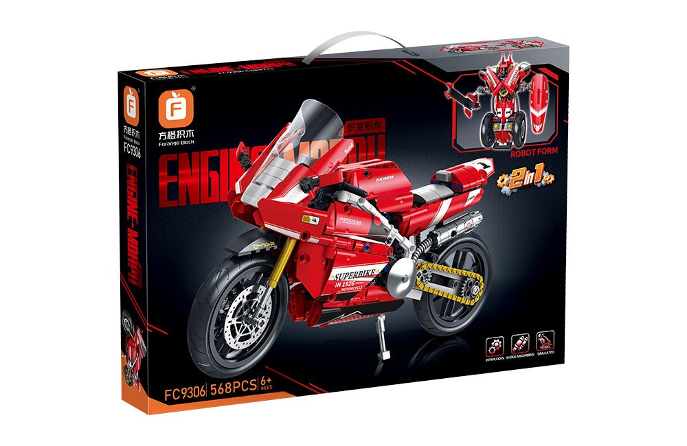 Construction Forage FC9306 Car+Robot 2in1 568 pcs 6+