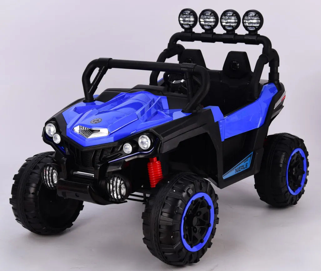Deluxe 12V 4x4 Off-Road UTV Buggy Ride-On for Children - Blue