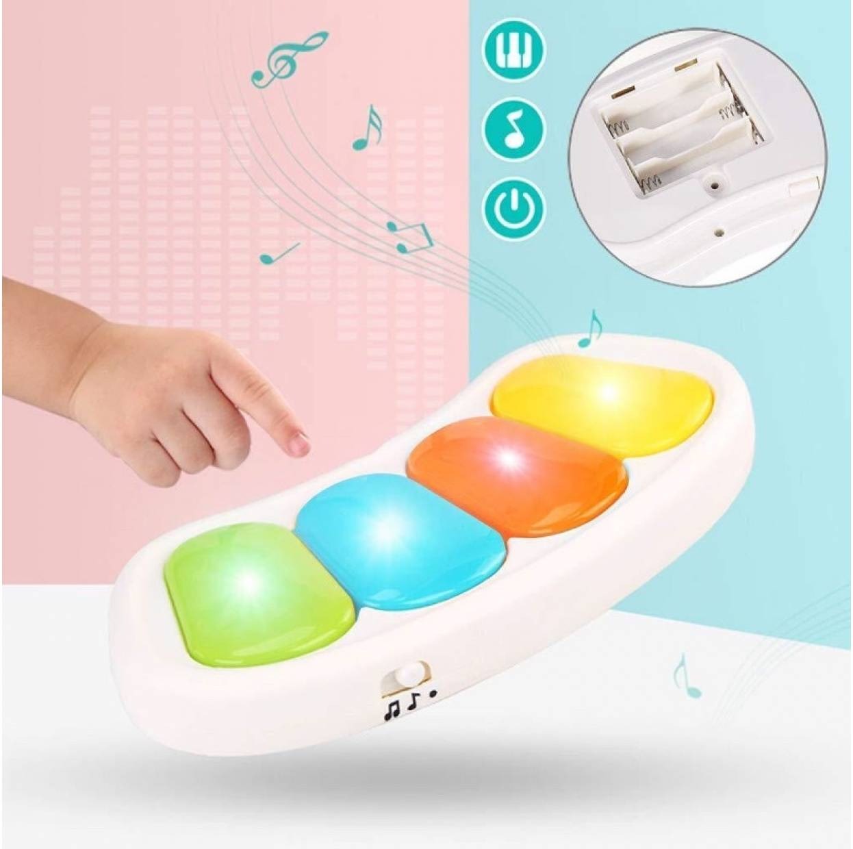 عربة أطفال ٣ في ١، نطاطة، مشاية، وأداة ترفيهية ثابتة | مقعد دوار ٣٦٠ درجة | تصميم غابة