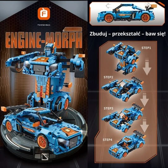 Construction Forage FC9116 Car+Robot 2in1 611 pcs 6+