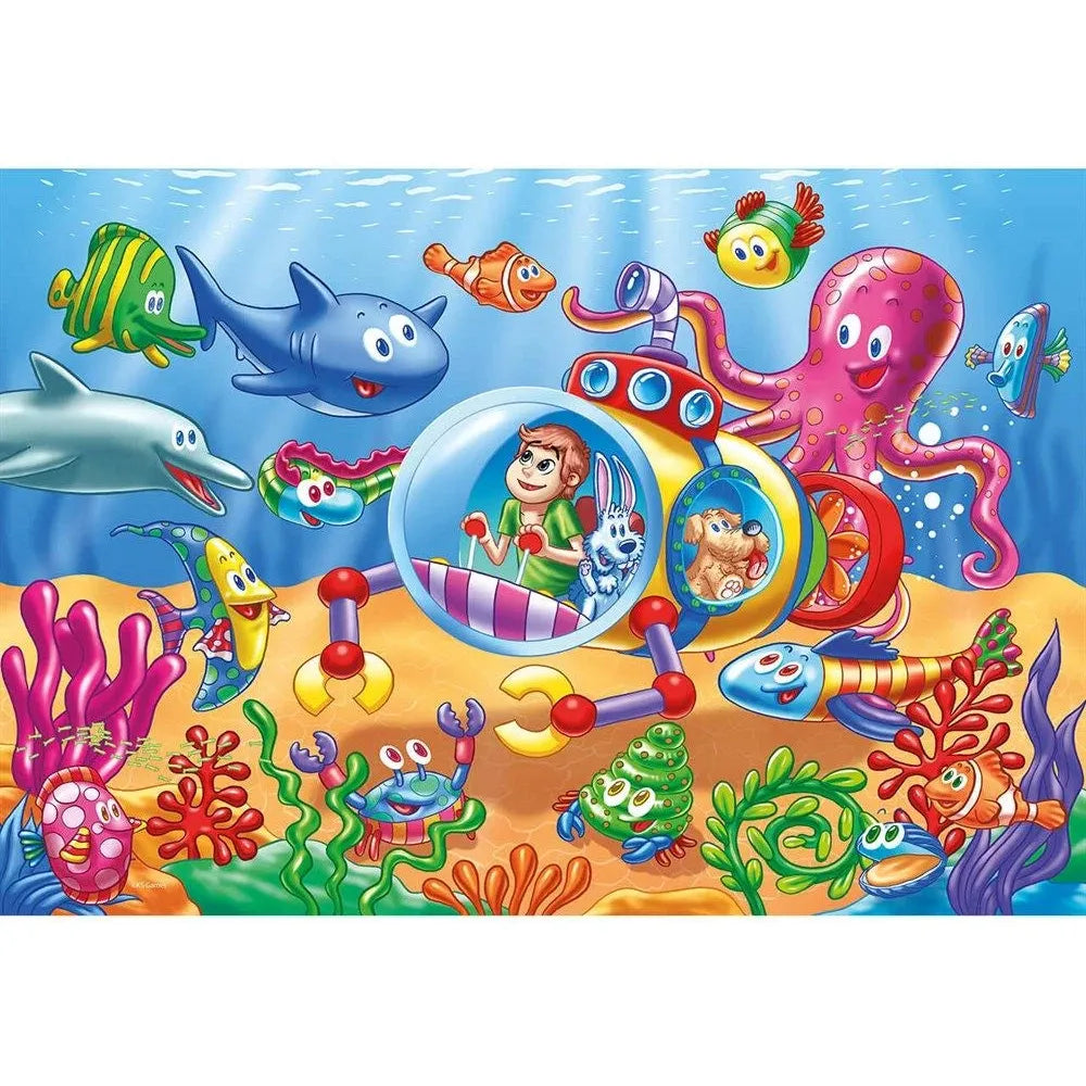 KS Games Jumbo Puzzle Little Submarine 12 Pcs