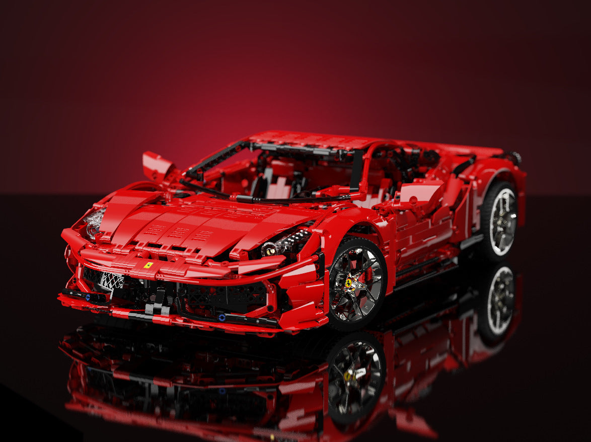 KBOX 10304 Ferrari 458 Sport Building Blocks Set – 3380 PCS (1:8 Scale Model)
