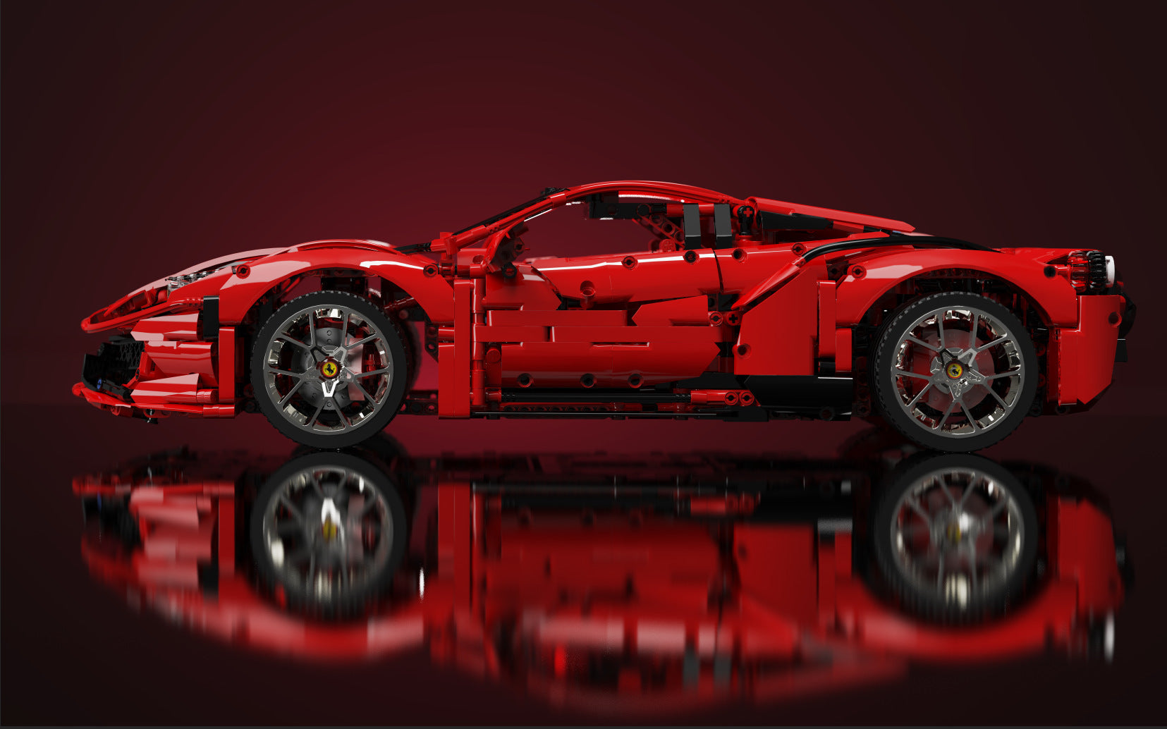 KBOX 10304 Ferrari 458 Sport Building Blocks Set – 3380 PCS (1:8 Scale Model)