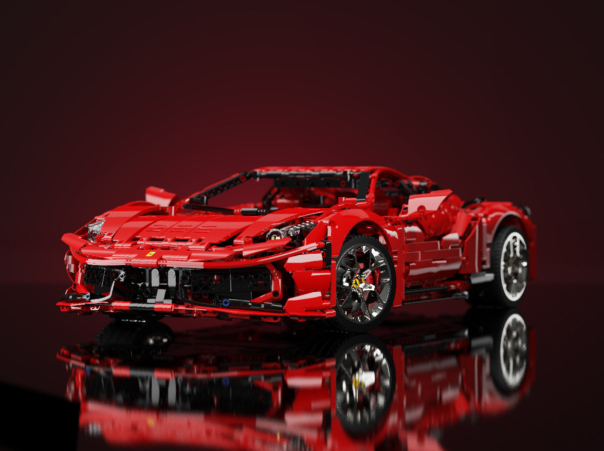 KBOX 10304 Ferrari 458 Sport Building Blocks Set – 3380 PCS (1:8 Scale Model)