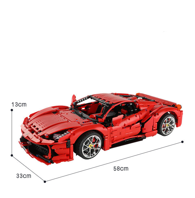 KBOX 10304 Ferrari 458 Sport Building Blocks Set – 3380 PCS (1:8 Scale Model)
