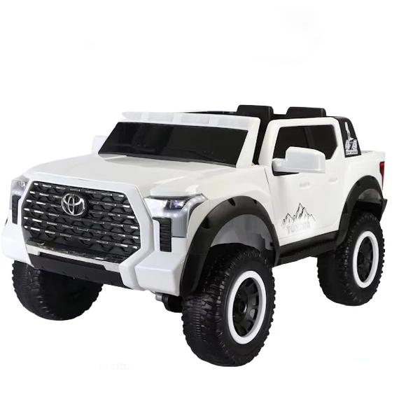 Electric Ride-On Car For Kids Toyota Tundra with Remote Control - White