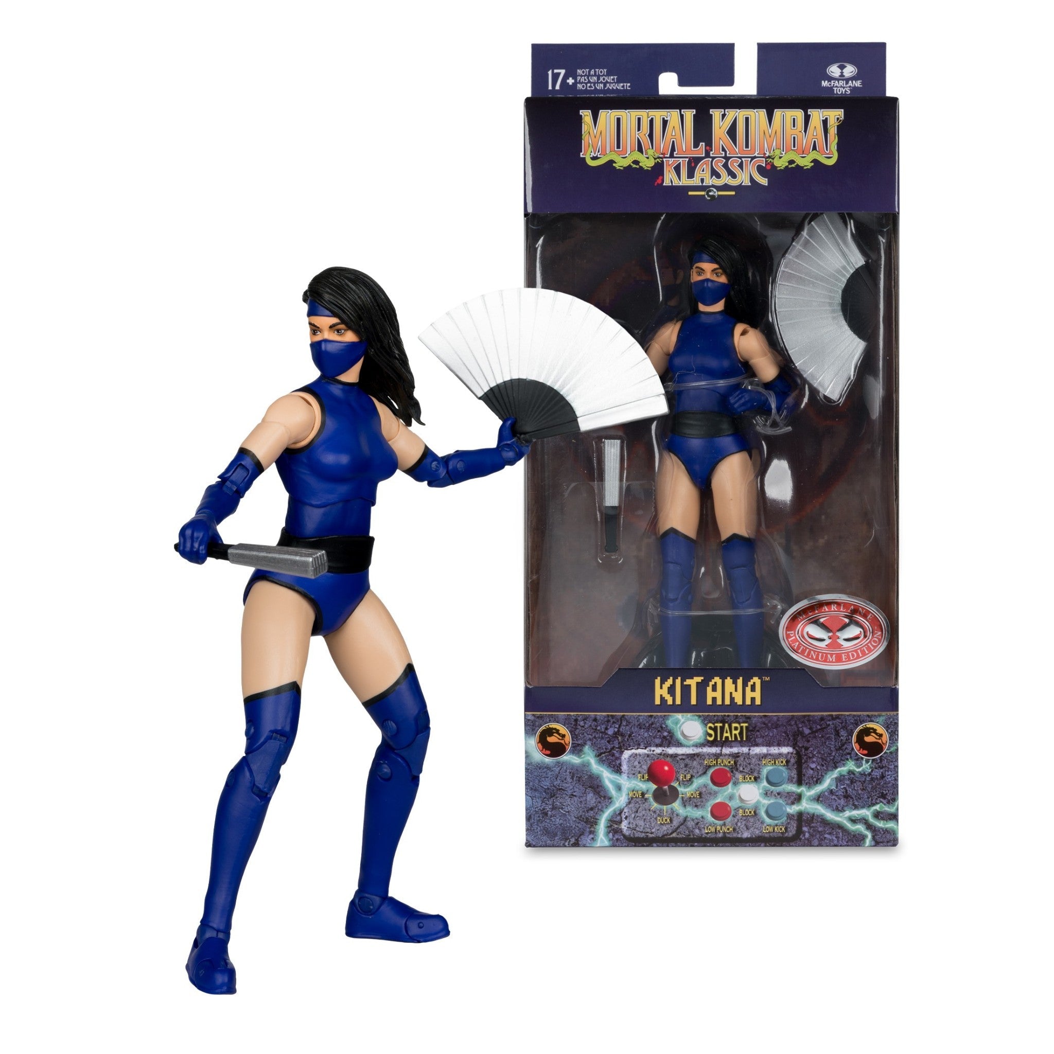 Mcfarlane Games: Mortal Kombat Klassic - Kitana Action Figure (7 Inch) (Red Platinum Edition)