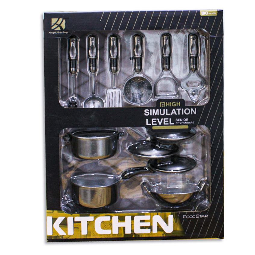 High simulation level stainless senior kitchenware - 12 pieces