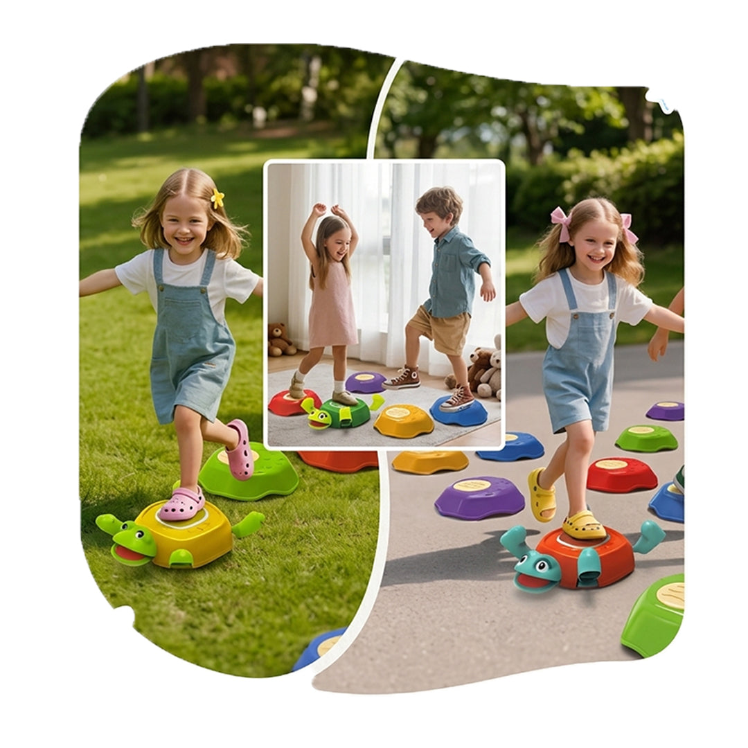 Kids Turtle Balance Stepping Stones – 6-Piece Sensory Activity Toy