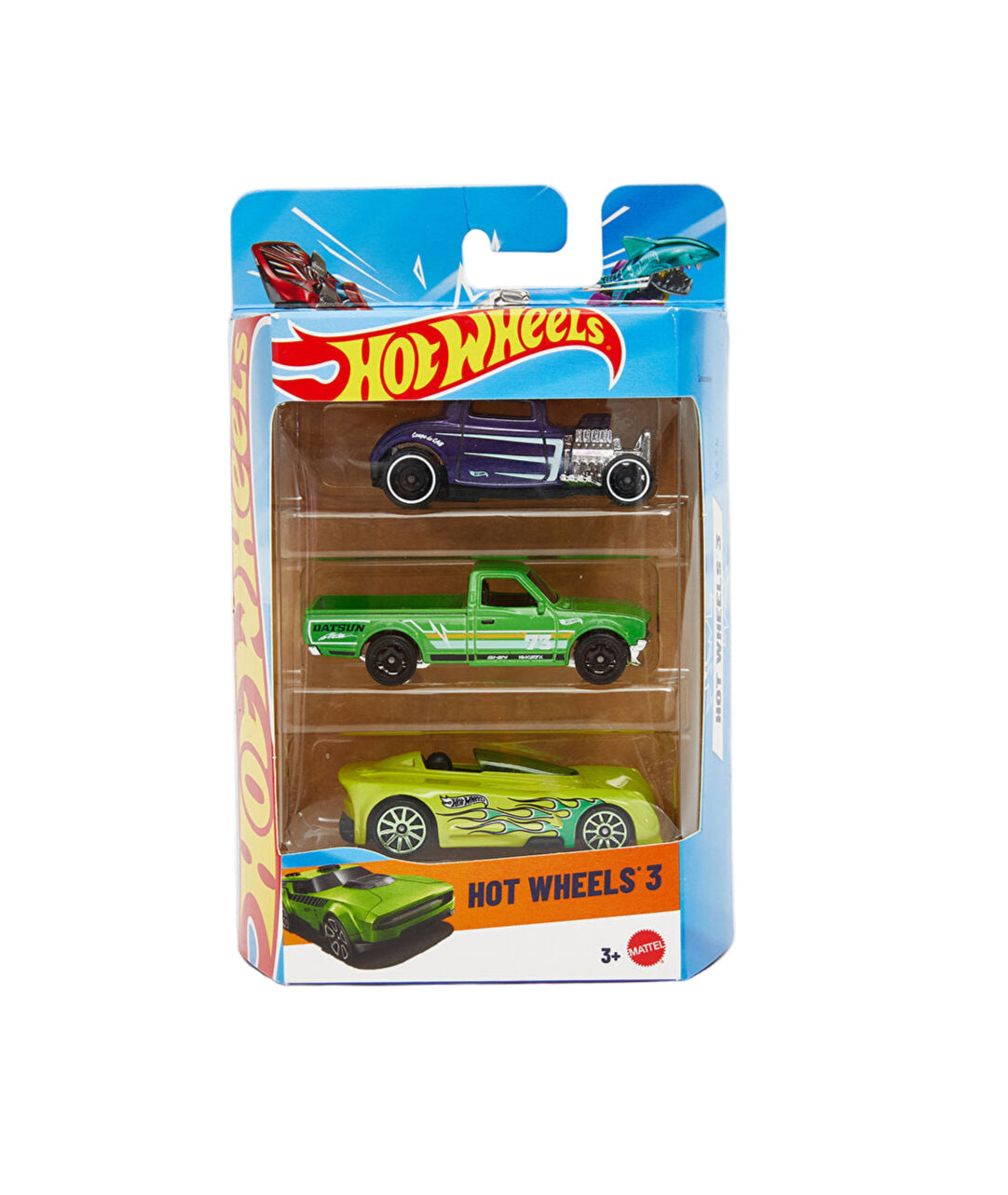مجموعة سيارات Mattel Hot Wheels'3 - قد تختلف السيارات