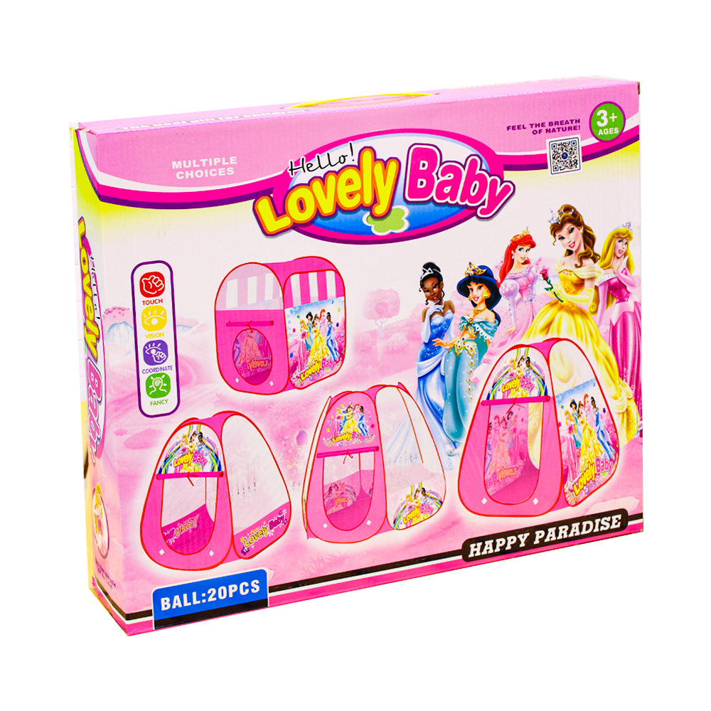 Lovely Baby Princess Play Tent Foldable Castle For Children Indoor And Outdoor Games - Style may Vary